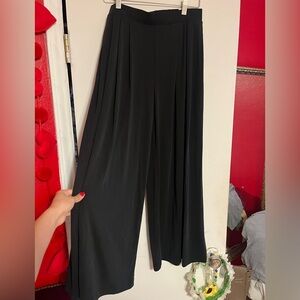 Sophisticated Black Wide-Leg Women's Pants